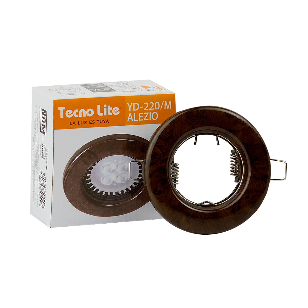 LAMPARA EMPOTRABLE DOWNLIGHT COMPACTO POTENCIA MAX. 6 W BASE GX5.3 FOCO MR16 NO INCLUIDO YD-220/M