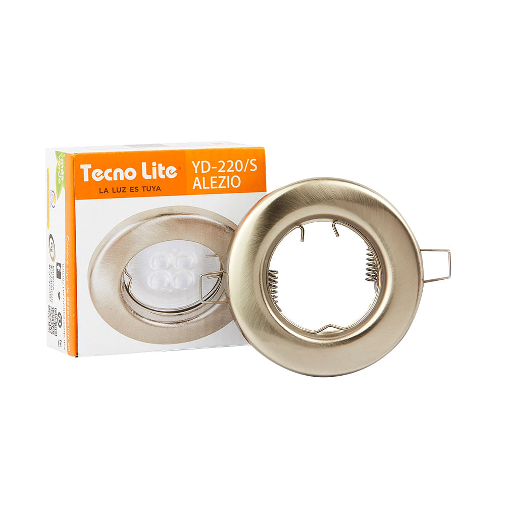 LAMPARA EMPOTRABLE DOWNLIGHT COMPACTO POTENCIA MAX. 6 W BASE GX5.3 FOCO MR16 NO INCLUIDO YD-220/S *** OFRECER 46614 ***