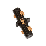CONECTOR RECTO PARA RIEL DE SPOT COLOR NEGRO 3 HILOS