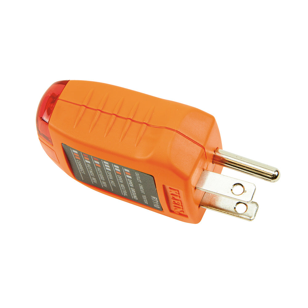 PROBADOR DE RECEPTACULO 110/125VCA CON SECUENCIA DE LUCES KLEIN TOOLS